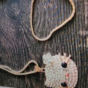 Rhinestone Hello Kitty necklace